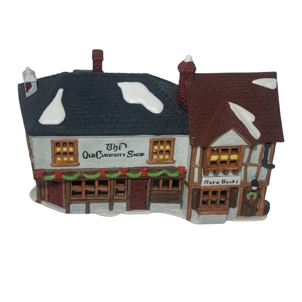 Dept 56 Dickens Village The Old Curiosity Shop Handpainted Porcelain VTG 1987